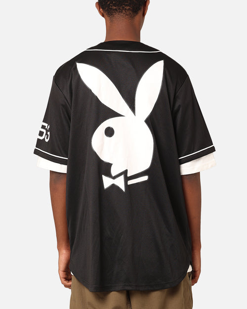 Playboy Bunny Baseball Jersey Black