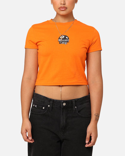 Stüssy Women's 8 Ball Corp Slim T-Shirt Coral