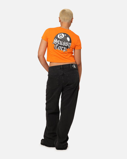 Stüssy Women's 8 Ball Corp Slim T-Shirt Coral
