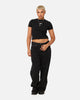 Stüssy Women's Fuzzy Dice Slim T-Shirt Black