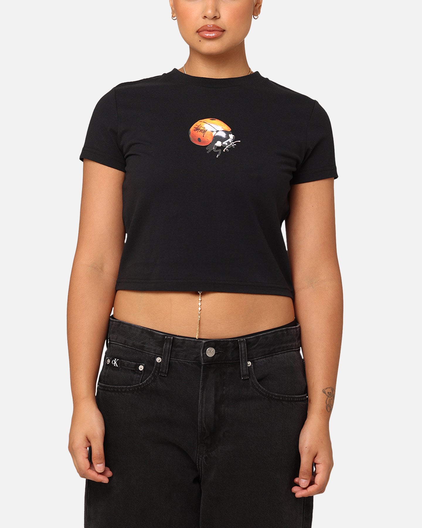 Stüssy Women's Ladybug Slim T-Shirt Black | Culture Kings