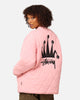 Stüssy Women's Stock Crown Quilted Jacket Pink
