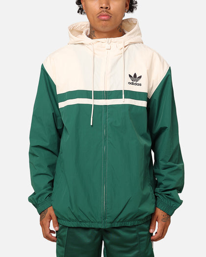 Adidas Mens Green Windbreaker Adidas Originals Firebird Three
