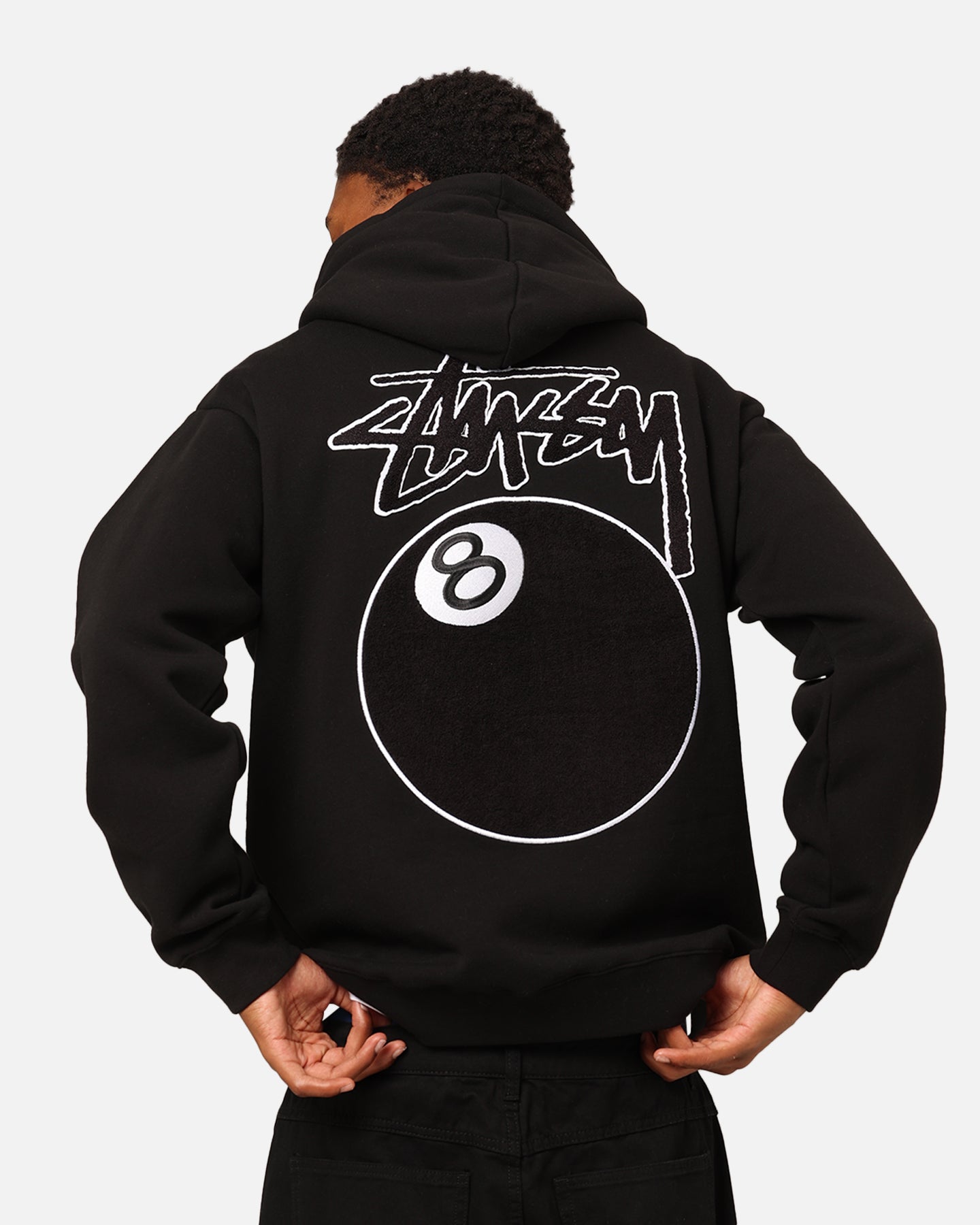 Stussy 【現行】Stussy 8 Ball Logo Hoodie L Grey ステューシー 