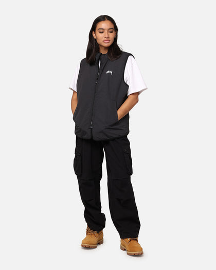Stüssy 8 Ball Sherpa Reversible Vest Black