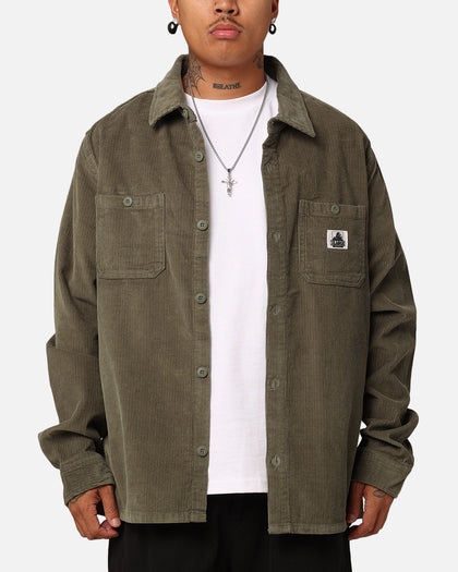 X-Large Corduroy Authentic Long Sleeve Work Shirt Military