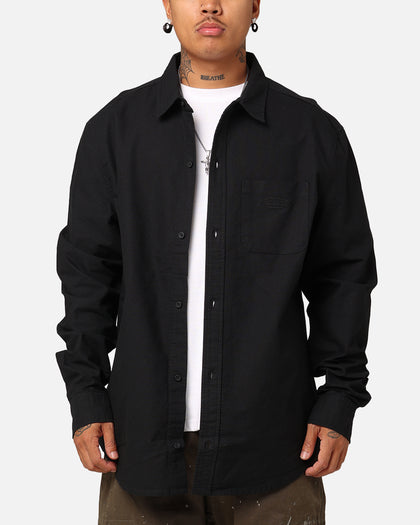 X-Large Oxford Long Sleeve Shirt Black
