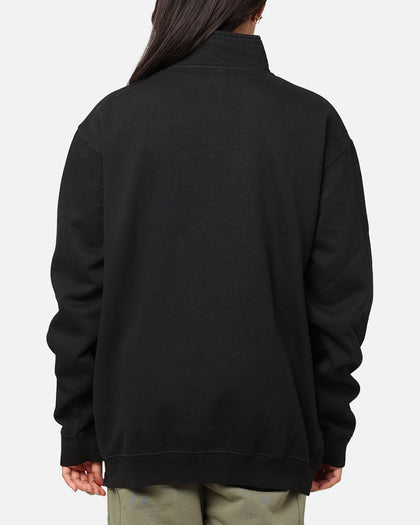 X-Large Quater Zip Crewneck Pigment Black