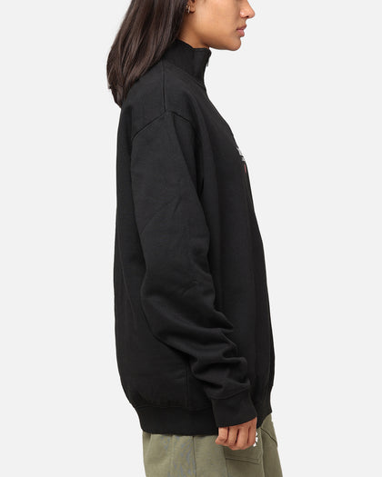 X-Large Quater Zip Crewneck Pigment Black