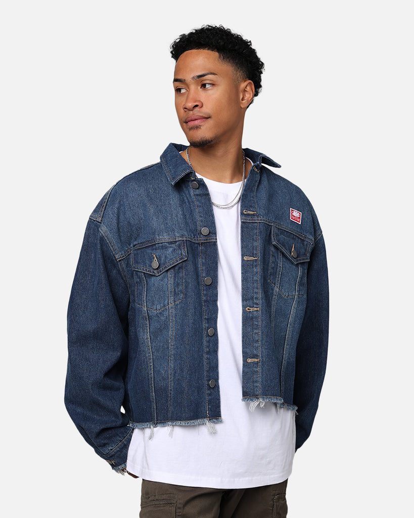404 Cropped Denim Jacket Indigo | Culture Kings