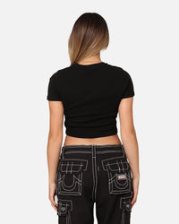 Stussy Women's 8 Ball Baby T-Shirt Black