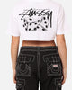 Stussy Women's Dice Cropped T-Shirt White