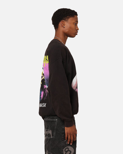 American Thrift X Goosebumps The Haunted Mask Crewneck Black Wash