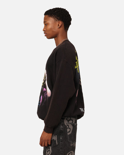 American Thrift X Goosebumps The Haunted Mask Crewneck Black Wash