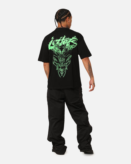 Loiter Lotus Oversized T-Shirt Black