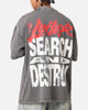 Loiter Search And Destroy Oversized T-Shirt Charcoal Grey