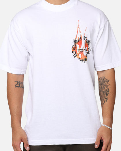 Sworn To Us Pyro Angel T-Shirt White