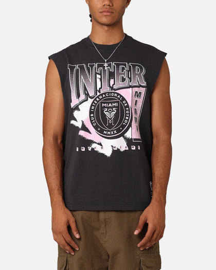 Mitchell & Ness Inter Miami CF Brush Off Muscle T-Shirt Black