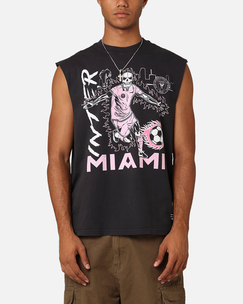Mitchell & Ness Inter Miami CF Flame Muscle T-Shirt Black