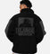 X-Large Panelled Boa Fleece Jacket Black