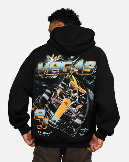 Mitchell & Ness X McLaren X Culture Kings Las Vegas Collection Lando Norris Vintage Hoodie Black