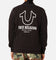 True Religion Big T Mock Neck Zip Through Jacket Jet Black