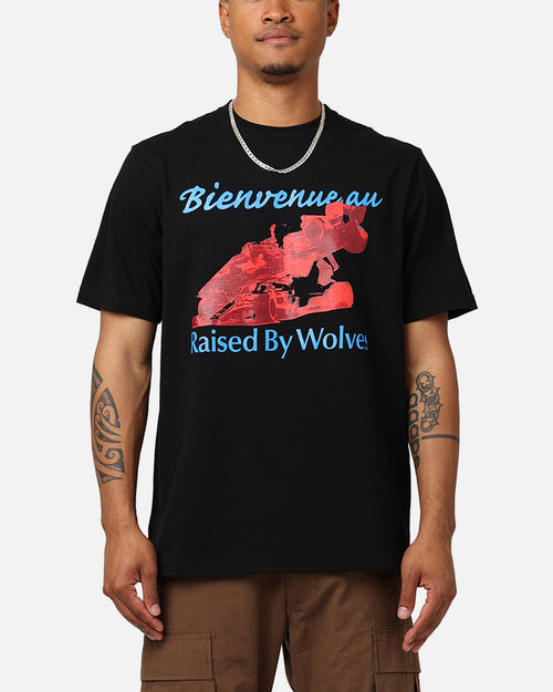 Raised By Wolves Welcome T-Shirt Black