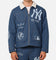 Majestic Athletic New York Yankees Etched Denim Shacket Washed Blue Denim