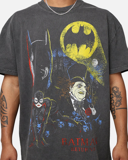 American Thrift X DC '92 Batman Heavyweight Vintage T-Shirt Washed Black