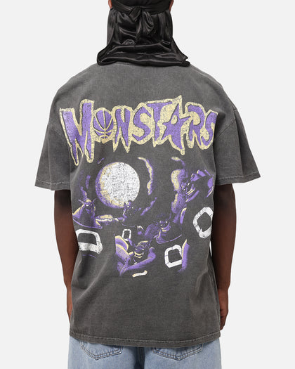 73Studio X Space Jam Monstars Heavyweight Vintage T-Shirt Black Wash