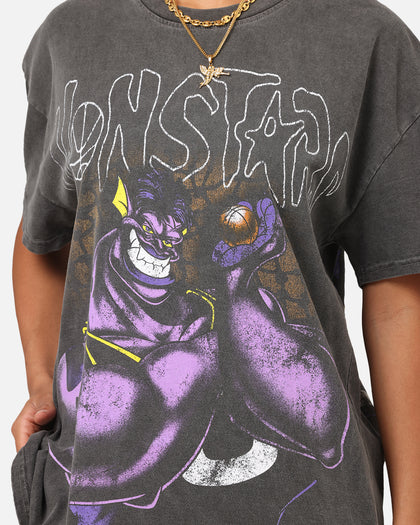 73Studio X Space Jam Monstars Heavyweight Vintage T-Shirt Black Wash