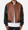 MNML PU Varsity Jacket Brown/Black