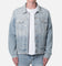 MNML Western Crosshatch Trucker Denim Jacket Blue
