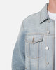 MNML Western Crosshatch Trucker Denim Jacket Blue