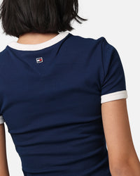 Tommy Jeans Women's TJW Archive Games Ringer T-Shirt Twilight Indigo