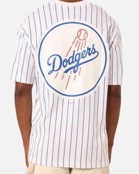 New Era Los Angeles Dodgers T-Shirt White Pinstripe