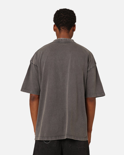 Culture Kings Oversized Blank T-Shirt Washed Charcoal
