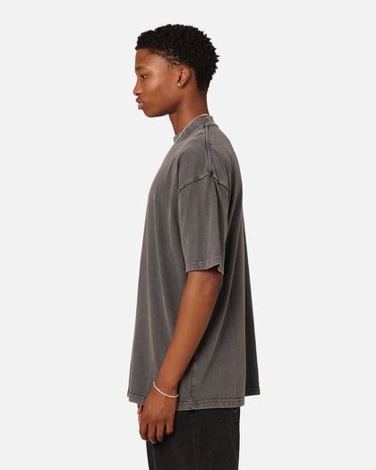 Culture Kings Oversized Blank T-Shirt Washed Charcoal