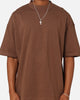 Culture Kings Oversized Blank T-Shirt Brown