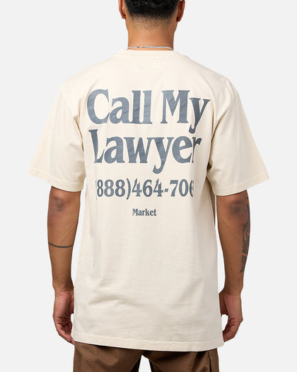 Market Call My Lawyer T-Shirt Ecru