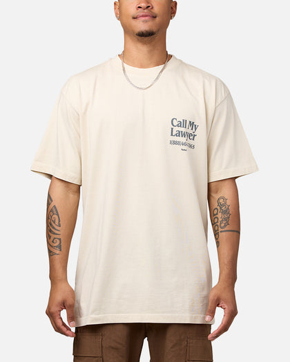 Market Call My Lawyer T-Shirt Ecru
