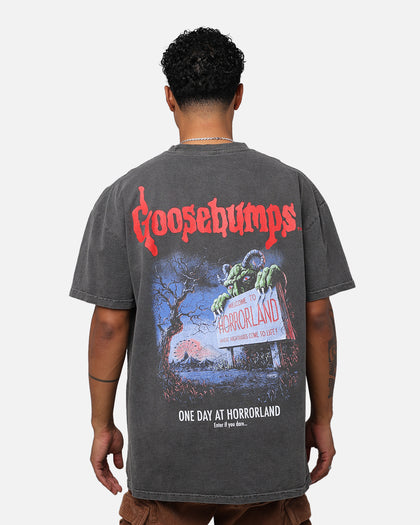 73Studio X Goosebumps Horrorland Heavyweight T-Shirt Black Wash