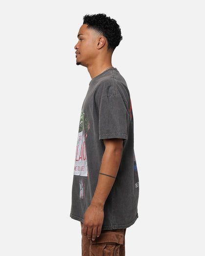 73Studio X Goosebumps Horrorland Heavyweight T-Shirt Black Wash