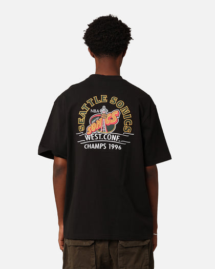 Mitchell & Ness Seattle Sonics Arch T-Shirt Faded Black