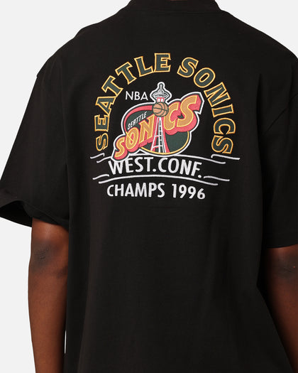 Mitchell & Ness Seattle Sonics Arch T-Shirt Faded Black