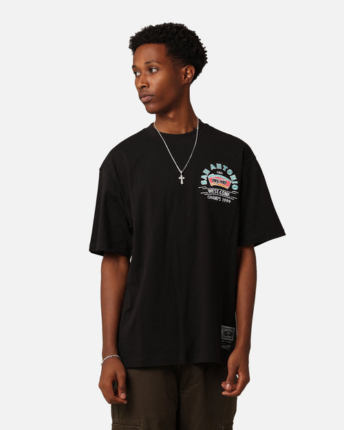 Mitchell & Ness San Antonio Spurs Arch T-Shirt Faded Black