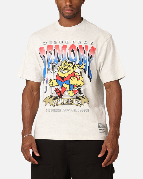 Mitchell & Ness Melbourne Demons Character T-Shirt Silver Marle
