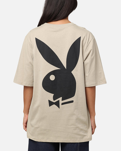 Playboy Bunny Stack T-Shirt Grey