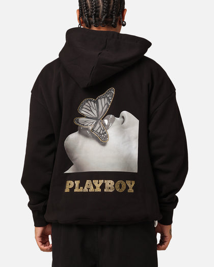 Playboy Diamanté Hoodie Black