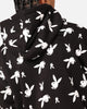 Playboy Gold Bunny All Over Hoodie Black